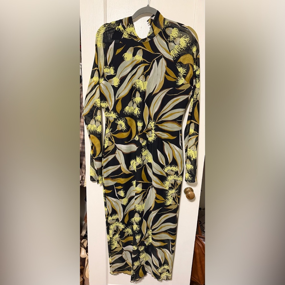 Anthropologie long sleeve mock-neck dress